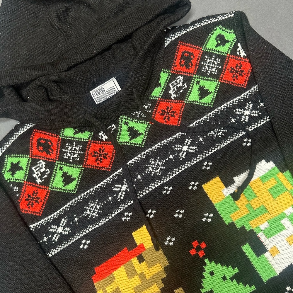Super Mario Bro Ugly Christmas Hoodie